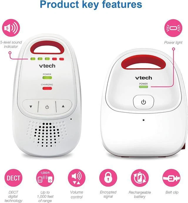 Vtech Digital Audio Baby Monitor Parent Unit Long Range Rechargeable