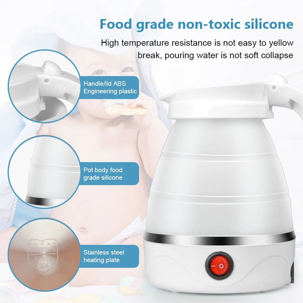 Portable Electric Water Kettle: Ideal for Travel, Camping, Caravan Kettle Mugs