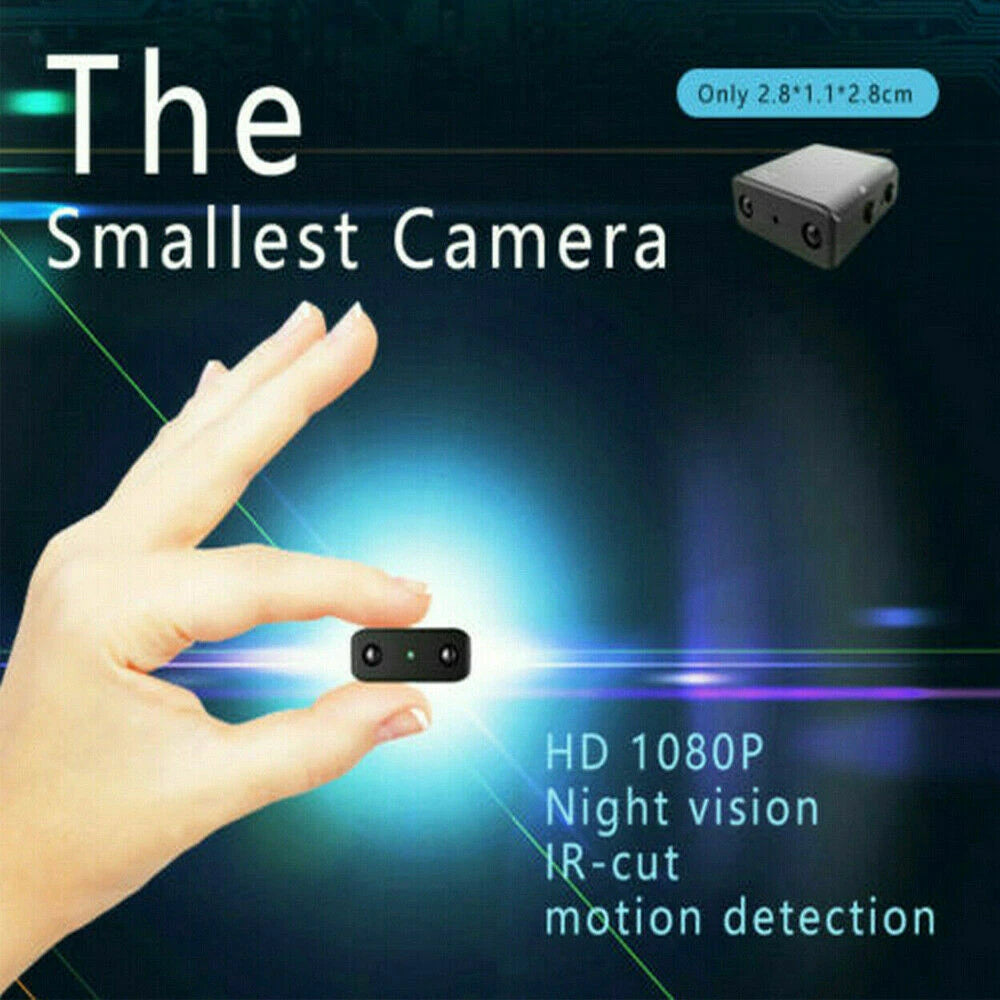 HD 1080P Mini Hidden Spy Camera Micro Home Security Night Vision Motion Cam UK