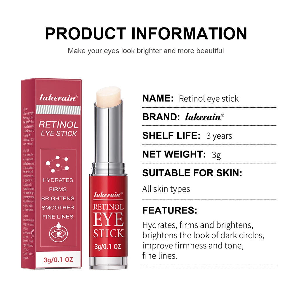 Retinol Anti Ageing Under Eye Bags Dark Circles Wrinkle Reducer Stick Face Lift