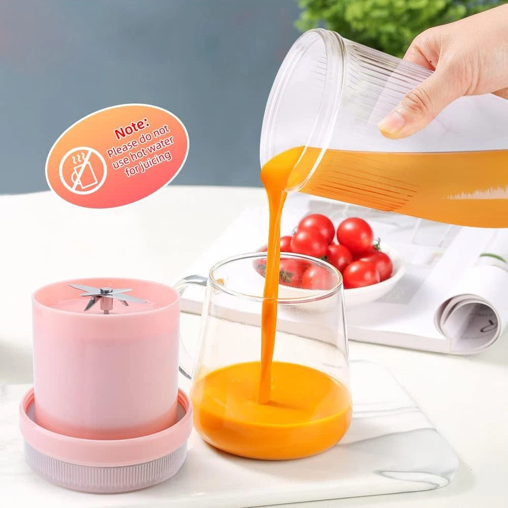 Portable Blender Bottle USB Rechargeable Mini Electric Travel Juicer Fruit Mixer