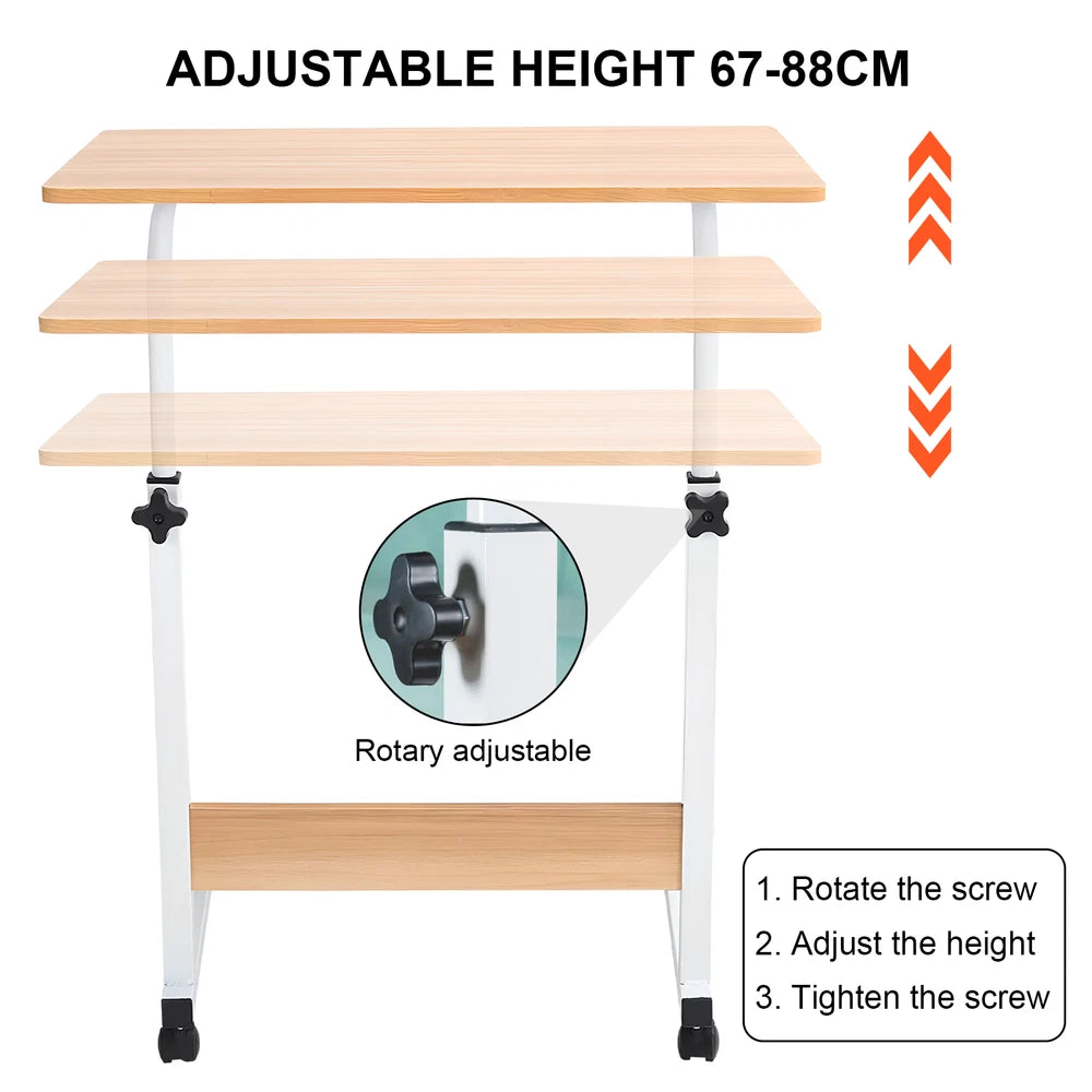 Laptop Table Stand Folding Desk Bed Computer Study Adjustable Portable Sofa Tray