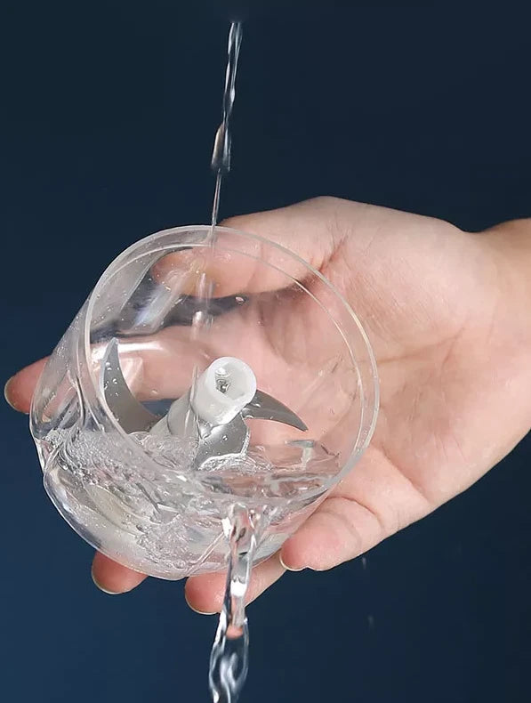 Portable Mini Food Chopper Blender Processor - 250ML - Wireless - USB - 3 Blades