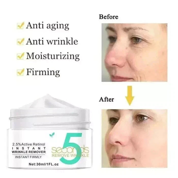 5 Seconds Wrinkle Remove Instant Face Cream Skin Tightening Anti-Aging Serum UK
