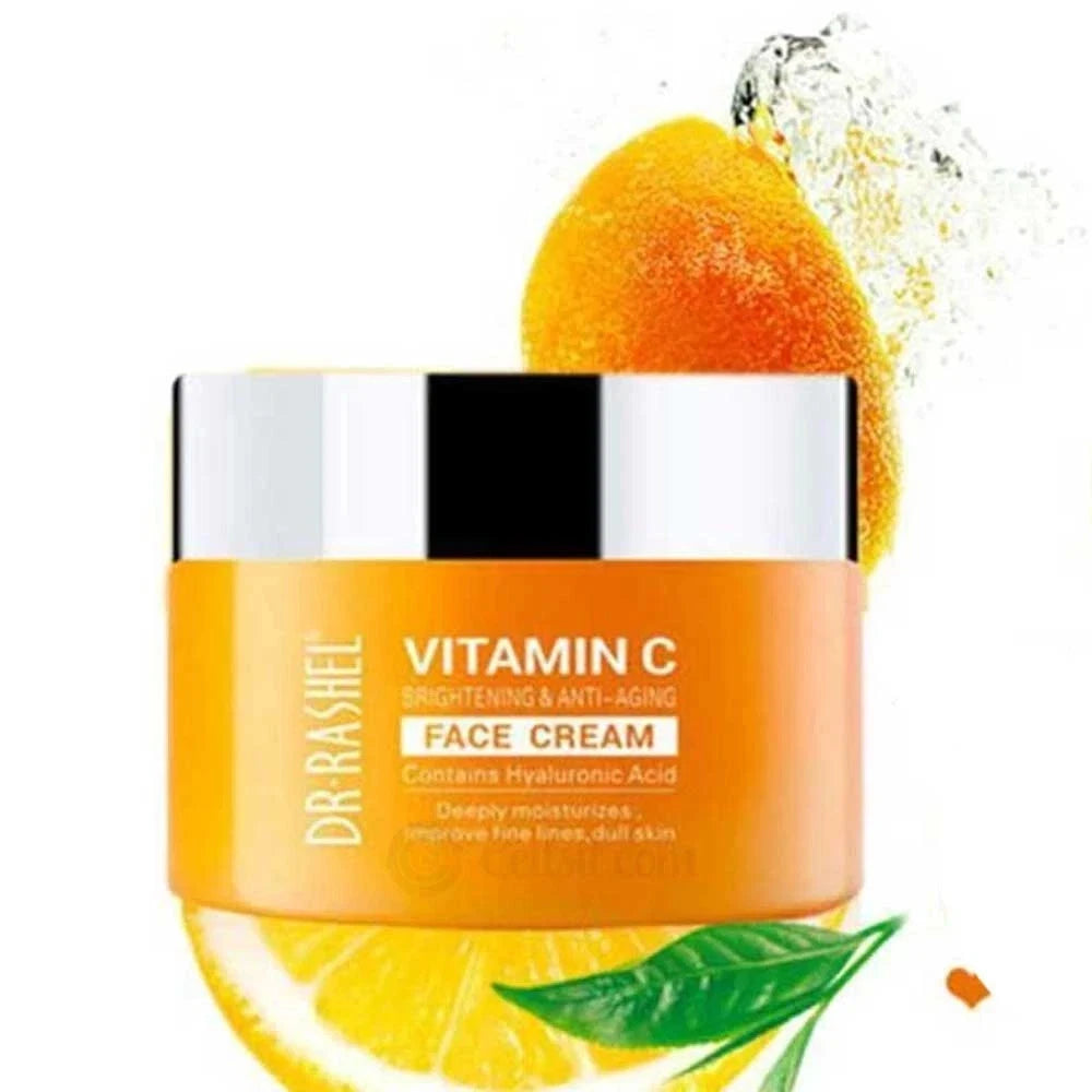 Vitamin C Face Cream Hyaluronic Acid Brightening Anti-Ageing Hydration 50g