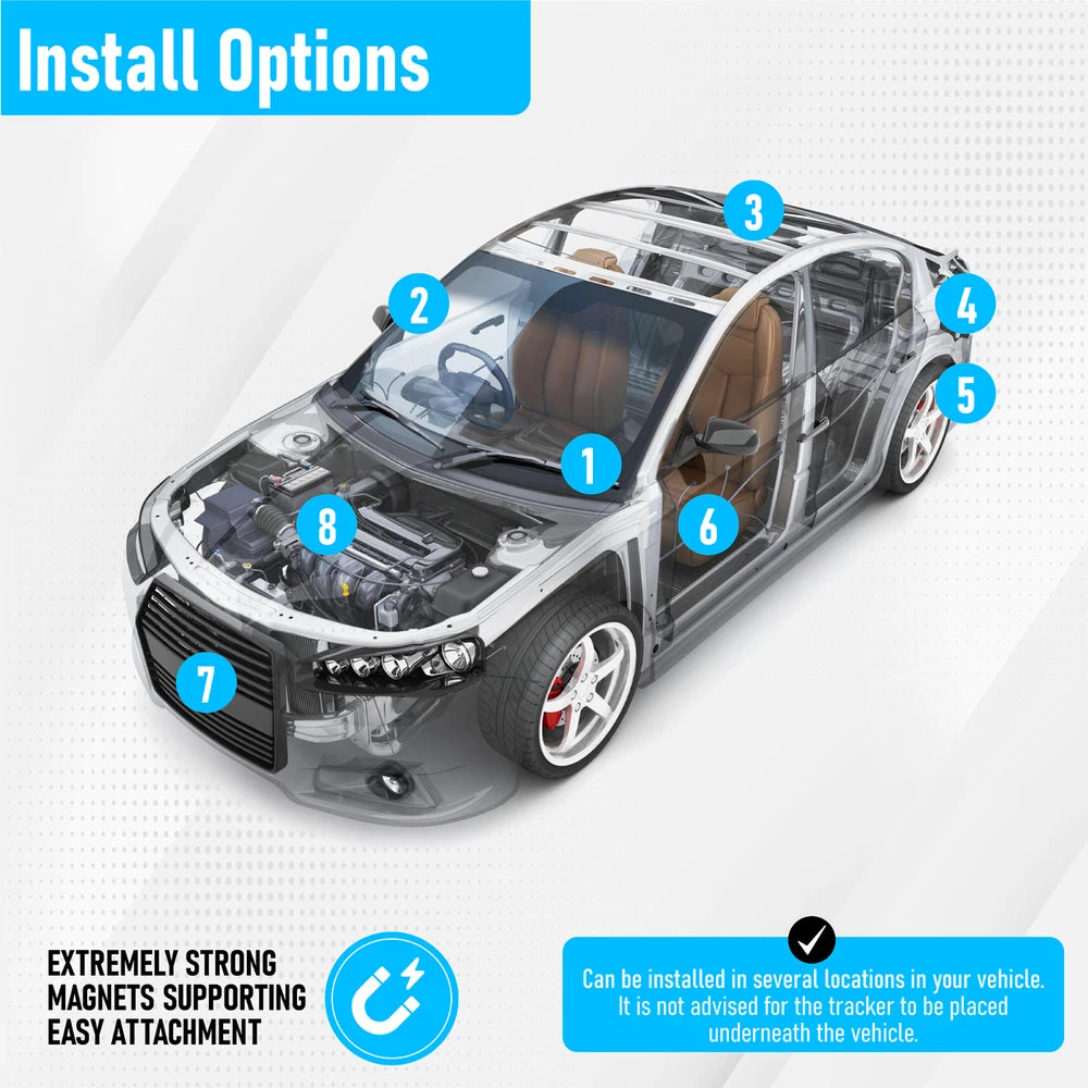 TruTrak GAT23 GPS Tracker 4G - Real Time magnetic vehicle car Tracking Device