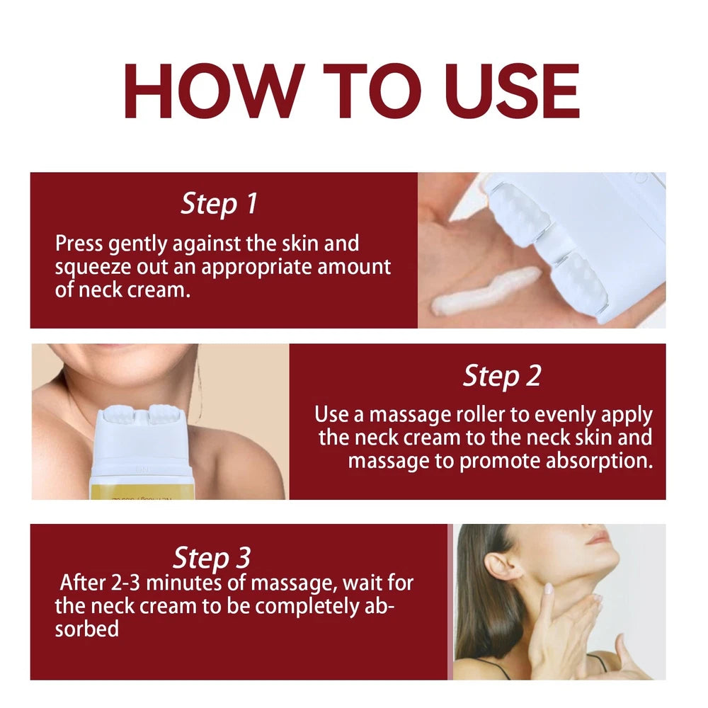 Neck Roller Cream 100g - Firming, Lifting & Smoothing for Youthful Neck Skin