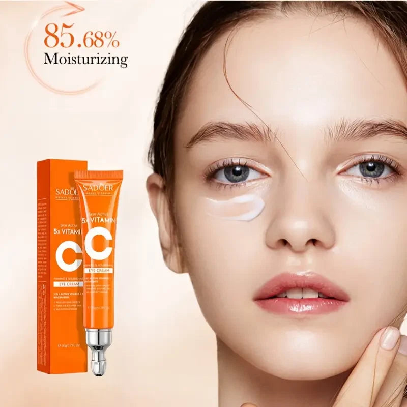 Vitamin C Eye Cream Remove Wrinkle Bags Dark Circles Lift Brightening Anti Aging