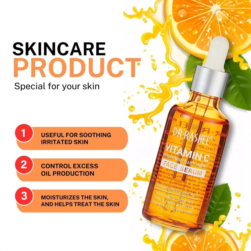 Vitamin C Face Serum Cream with Hyaluronic Acid-Anti Aging Anti Wrinkle 50ml