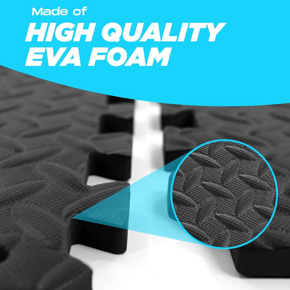 Interlocking Gym Floor Mat Tiles Soft Smooth EVA Foam Yoga Kids Play Hot Tub Spa
