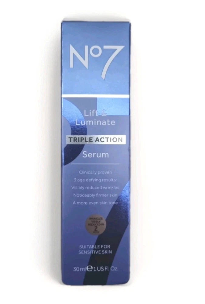 No7  Lift & Luminate Triple Action  Anti-Aging Serum 30ml Brand New