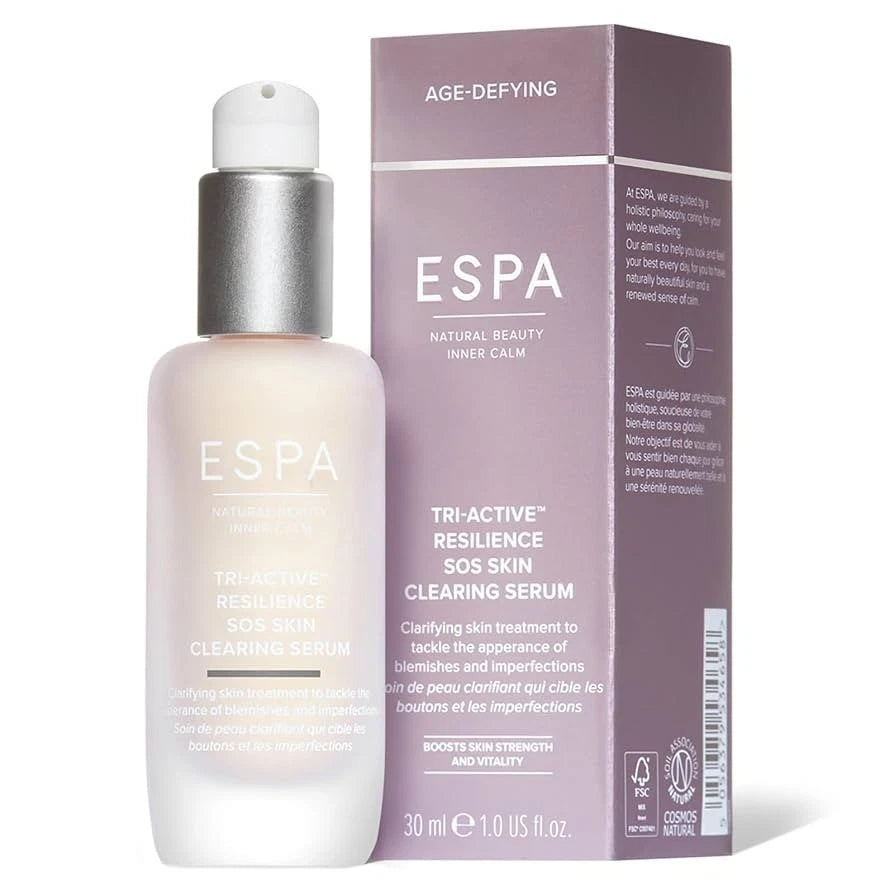 ESPA Tri-Active Resilience SOS Skin Clearing  Serum, 30ml, New Boxed RRP £69