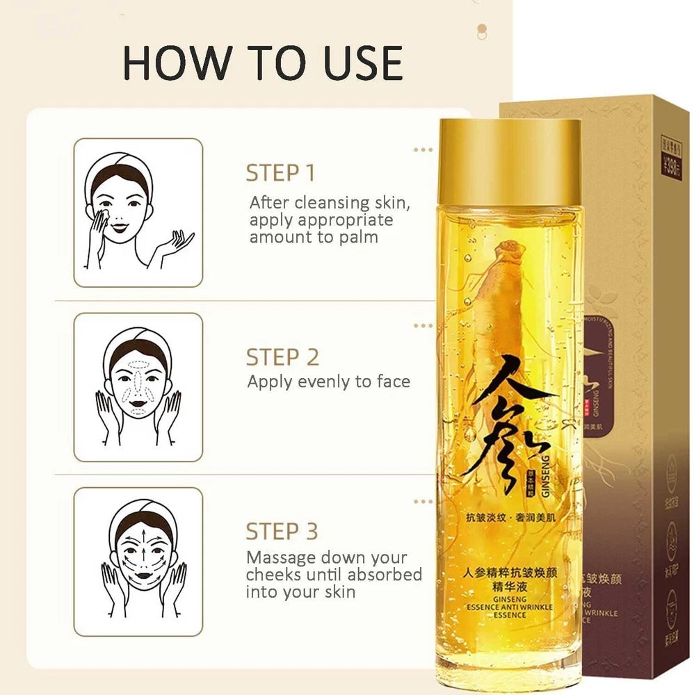 Anti Aging Ginseng Essence Face Serum, Skin Firming & Hydration Face Oil UK