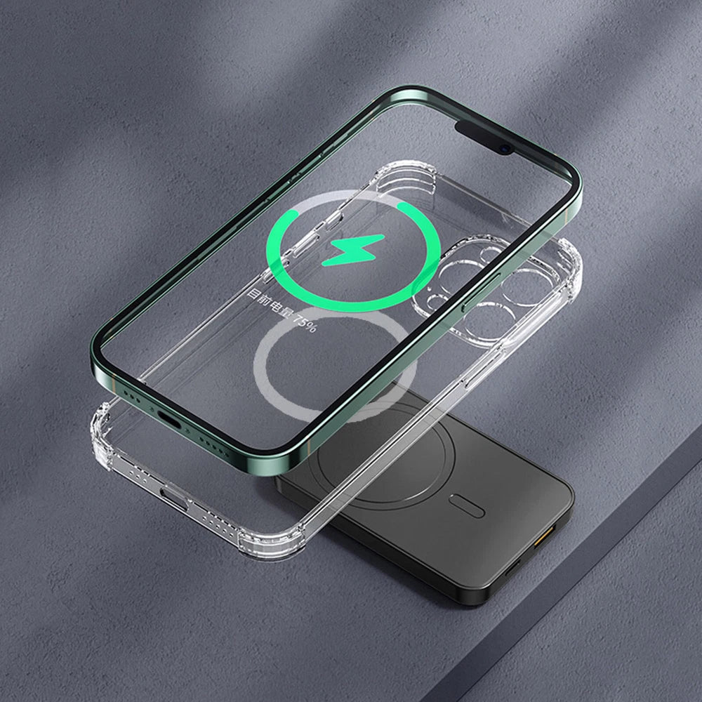 10000mAh Wireless Magnetic Power Bank Charger Battery For i.Phone 16 15 14 13 12