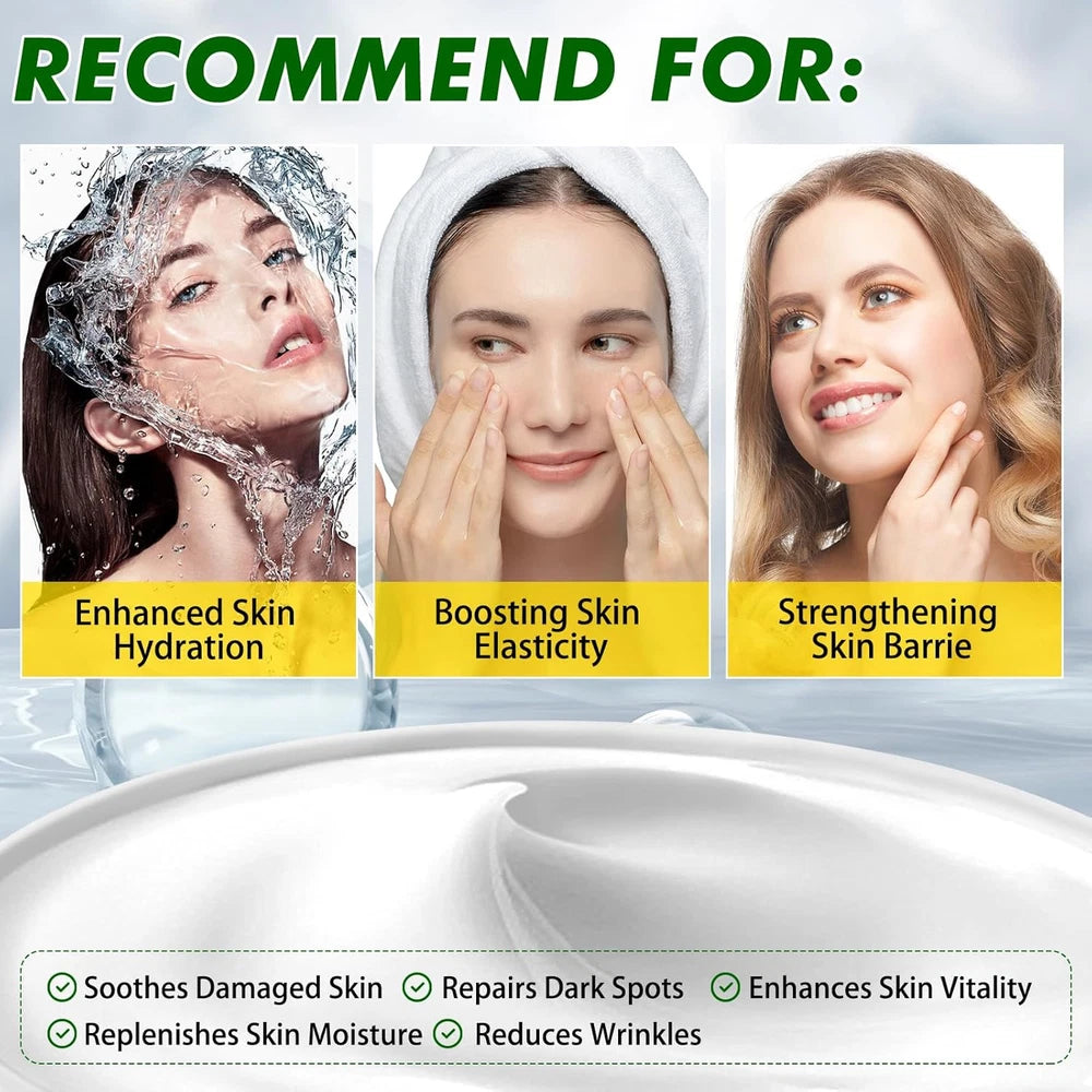 Snail Mucin 92% Face Moisturizer – 3.52 Oz Hydrating & Repairing Cream for Soft,