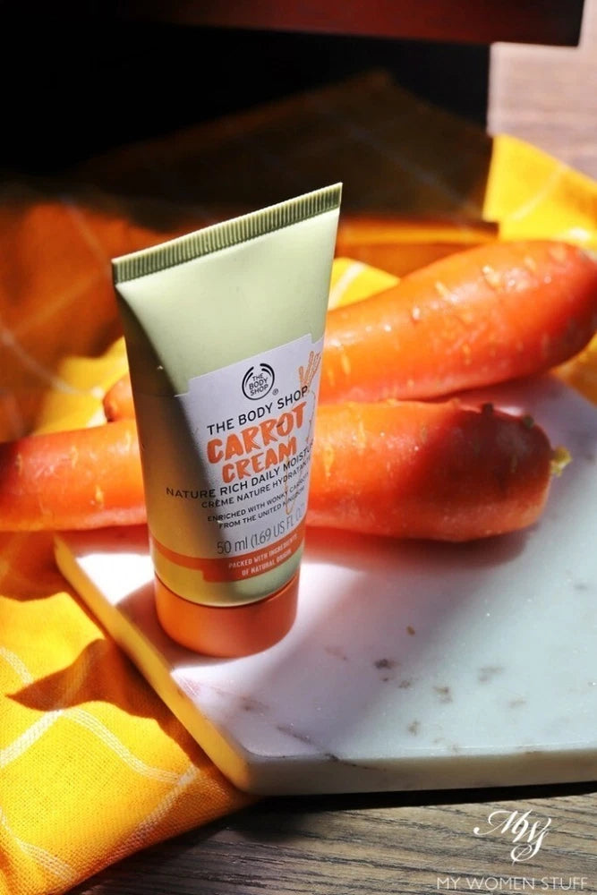 2 x THE BODY SHOP Carrot Cream 50ml Nature Rich Daily Body Moisturizer Skin Care