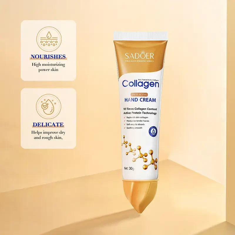 Collagen Hand Cream Anti-Aging Firming Moisturizing Brightening Hydrating Skin