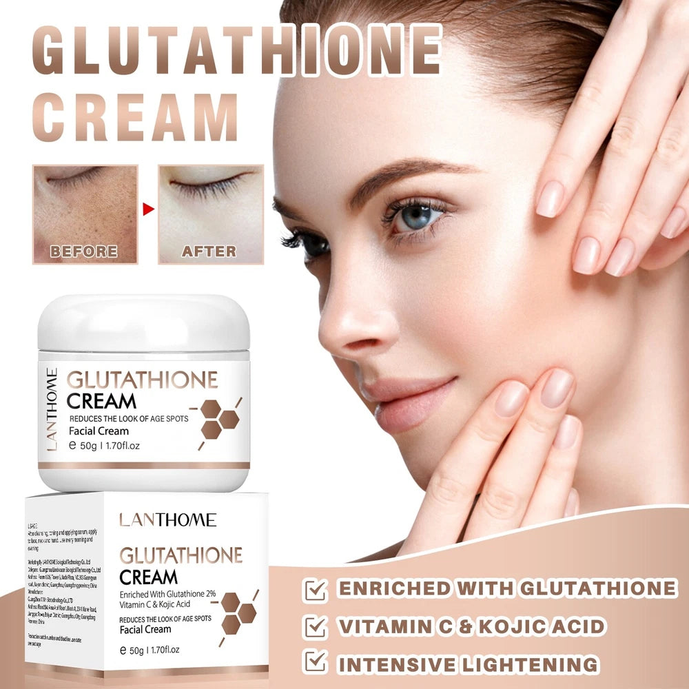 Glutathione + Vitamin C & Kojic Acid Facial Cream For Age spots & Spots Removal